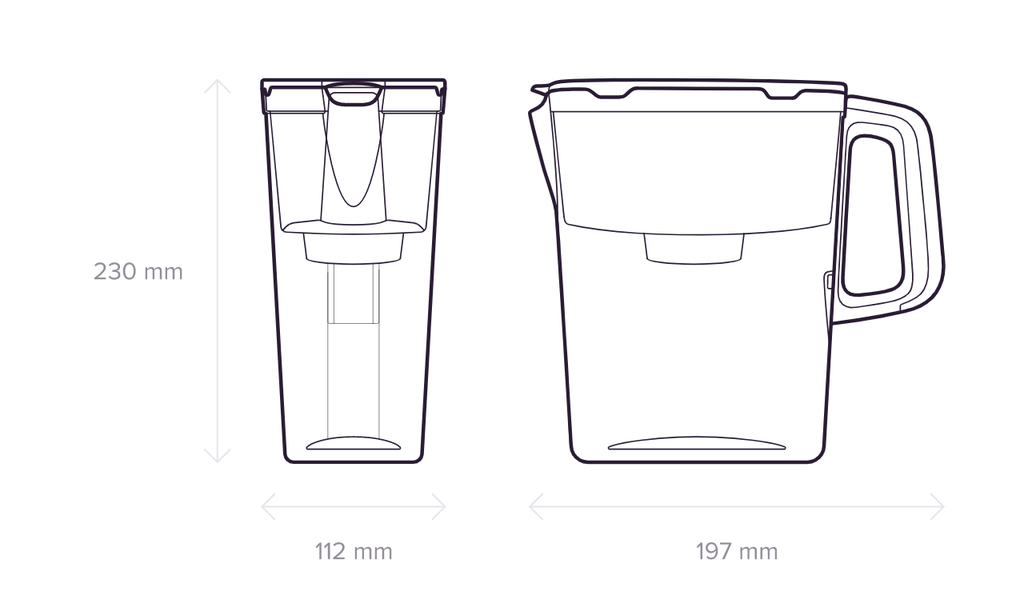 Compact waterfilterkan