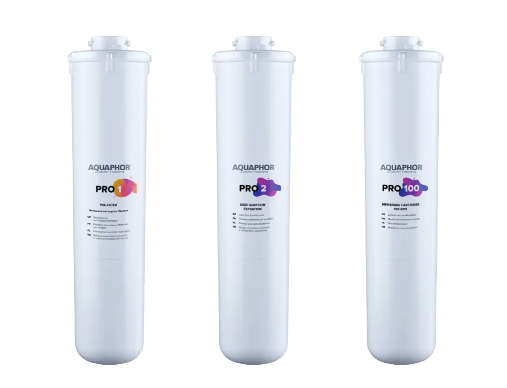 Set 3 wisselpatronen Pro1/Pro2/Pro100 voor RO systemen (202PRO-206PRO)*