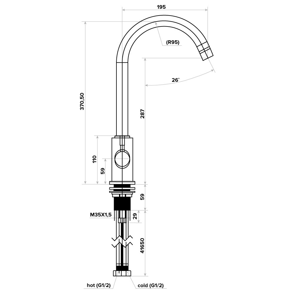 Kraan 3-in-1 c125