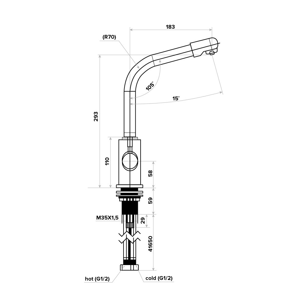 Kraan 3-in-1 c126 