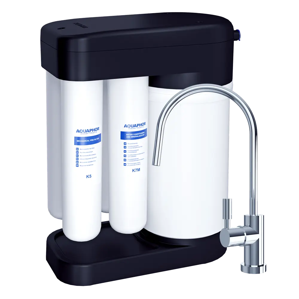[522617] Aquaphor water filter system RO-102S EU Morion (Black)